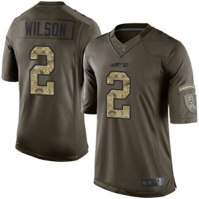 Nike New York Jets #2 Zach Wilson Green Men's Stitched NFL Limited 2015 Salute To Service Jersey Men's.jpg